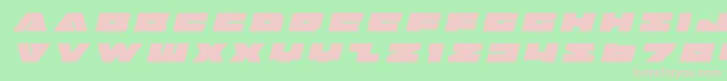 badaxetitleital Font – Pink Fonts on Green Background