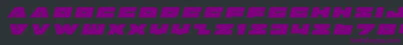 badaxetitleital Font – Purple Fonts on Black Background
