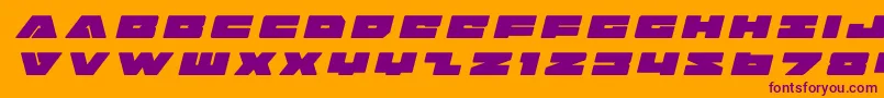 badaxetitleital Font – Purple Fonts on Orange Background