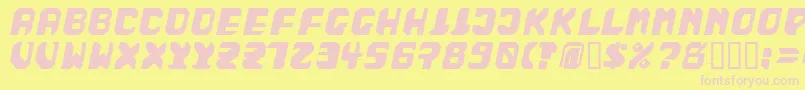 BADFAG   Font – Pink Fonts on Yellow Background