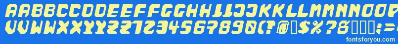 BADFAG   Font – Yellow Fonts on Blue Background