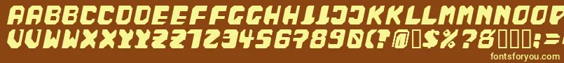 BADFAG   Font – Yellow Fonts on Brown Background