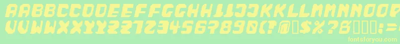 BADFAG   Font – Yellow Fonts on Green Background