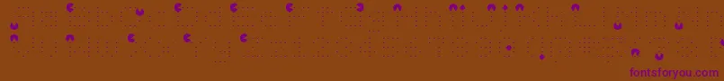 Videobeast80s Font – Purple Fonts on Brown Background