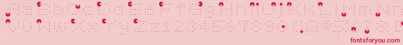 Videobeast80s Font – Red Fonts on Pink Background