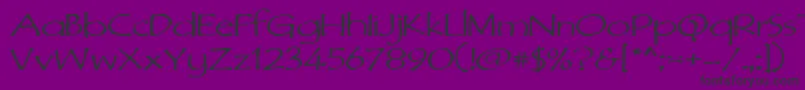Fonte Dimurphic – fontes pretas em um fundo violeta