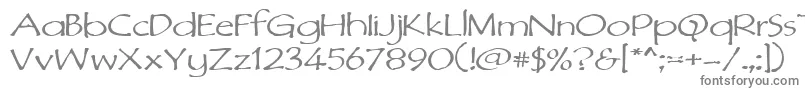 Dimurphic-fontti – harmaat kirjasimet valkoisella taustalla