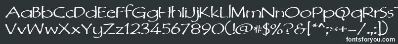 Dimurphic-fontti – valkoiset fontit mustalla taustalla