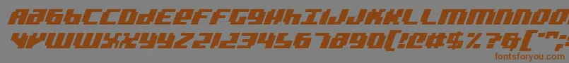 badroboti Font – Brown Fonts on Gray Background