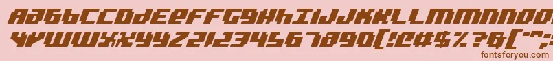 badroboti Font – Brown Fonts on Pink Background