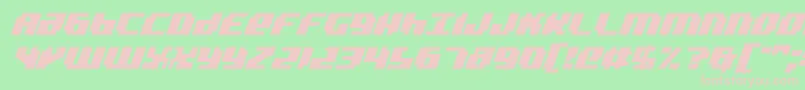 badroboti Font – Pink Fonts on Green Background