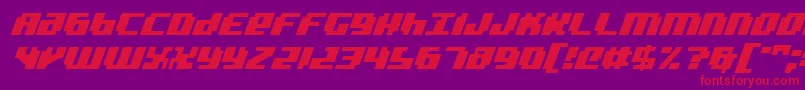 More about badroboti Font badroboti Font – Red Fonts on Purple Background