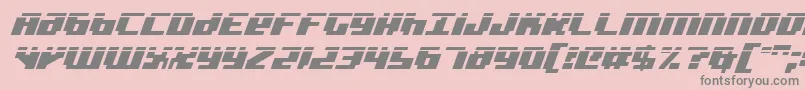 badrobotil Font – Gray Fonts on Pink Background