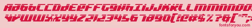 badrobotil Font – Red Fonts on Pink Background