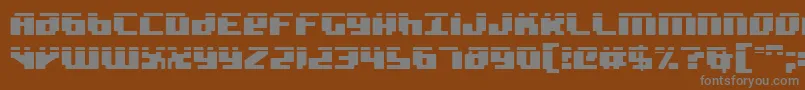 badrobotl Font – Gray Fonts on Brown Background