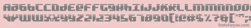 badrobotl Font – Gray Fonts on Pink Background