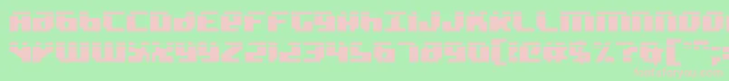 badrobotl Font – Pink Fonts on Green Background