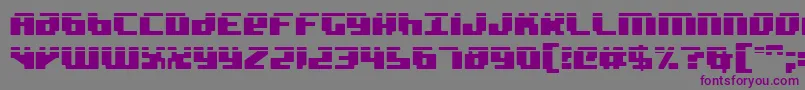 badrobotl Font – Purple Fonts on Gray Background