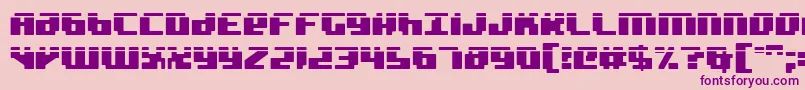 badrobotl Font – Purple Fonts on Pink Background