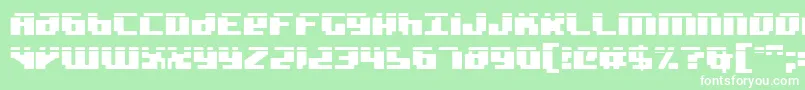 badrobotl Font – White Fonts on Green Background