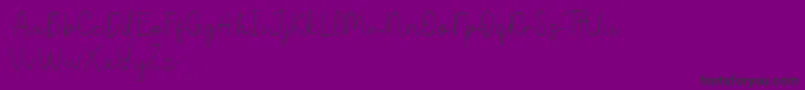 Badtaste Demo Font – Black Fonts on Purple Background