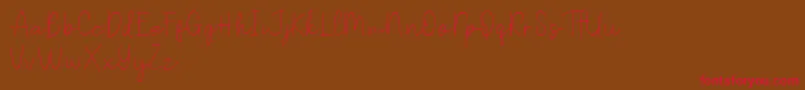 Badtaste Demo Font – Red Fonts on Brown Background