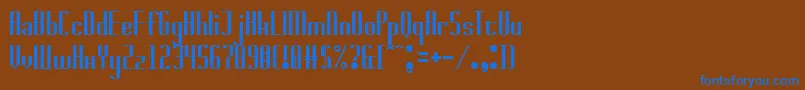Шрифт badwolf – синие шрифты на коричневом фоне