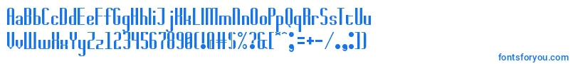 Шрифт badwolf – синие шрифты на белом фоне