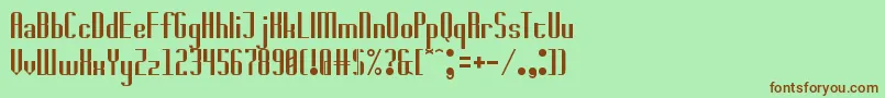 badwolf Font – Brown Fonts on Green Background