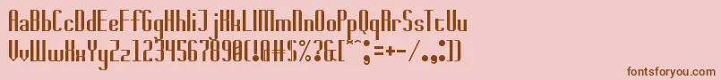 badwolf-fontti – ruskeat fontit vaaleanpunaisella taustalla