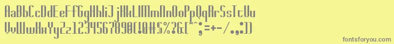 Шрифт badwolf – серые шрифты на жёлтом фоне