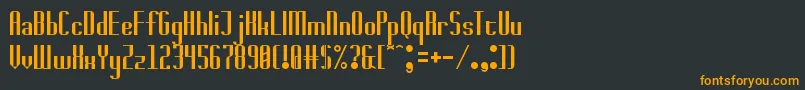 Шрифт badwolf – оранжевые шрифты на чёрном фоне