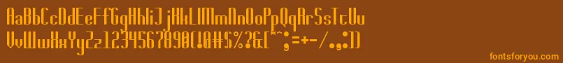 badwolf Font – Orange Fonts on Brown Background