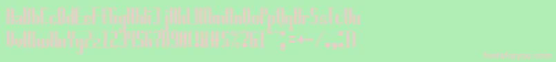 badwolf-fontti – vaaleanpunaiset fontit vihreällä taustalla