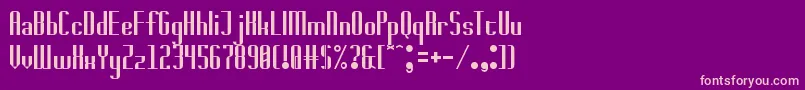 badwolf Font – Pink Fonts on Purple Background
