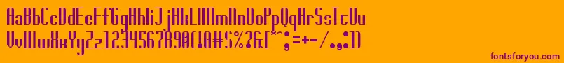 Шрифт badwolf – фиолетовые шрифты на оранжевом фоне