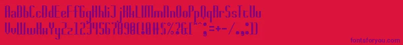Шрифт badwolf – фиолетовые шрифты на красном фоне