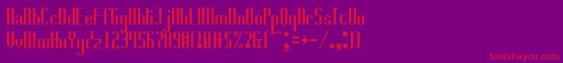 badwolf Font – Red Fonts on Purple Background