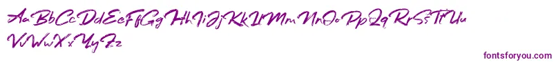 Bafora Regular Demo Font – Purple Fonts on White Background