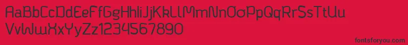 Bagadek Font – Black Fonts on Red Background