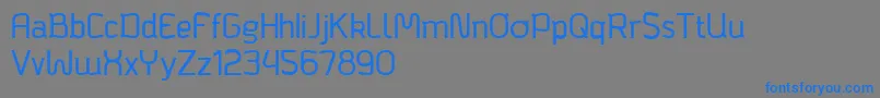 Bagadek Font – Blue Fonts on Gray Background