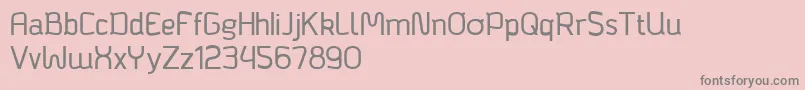 Bagadek Font – Gray Fonts on Pink Background