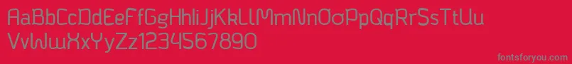 Bagadek Font – Gray Fonts on Red Background