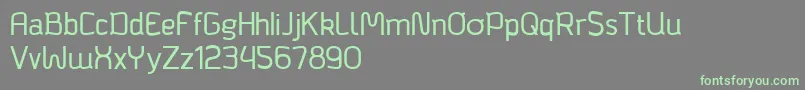 Bagadek Font – Green Fonts on Gray Background