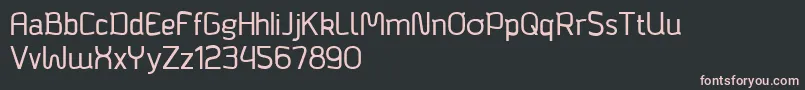 Шрифт Bagadek – розовые шрифты на чёрном фоне