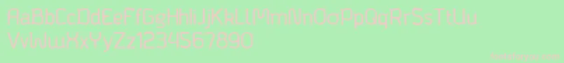 Bagadek Font – Pink Fonts on Green Background