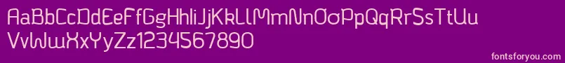 Bagadek Font – Pink Fonts on Purple Background