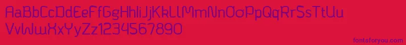 Bagadek Font – Purple Fonts on Red Background