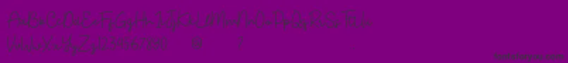 Bahary Font – Black Fonts on Purple Background