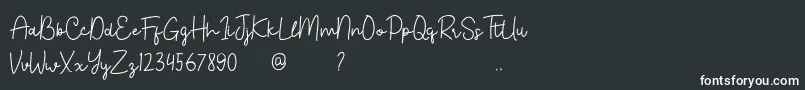 フォントBahary – 白い文字